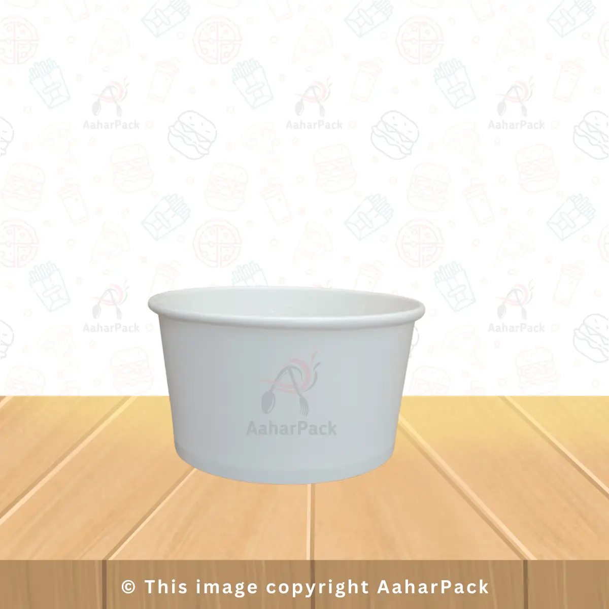 100 ml Disposable Ice Cream Cups – White Paper Cups | Pack of 3000 | Food Grade, Leakproof & Eco-Friendly
